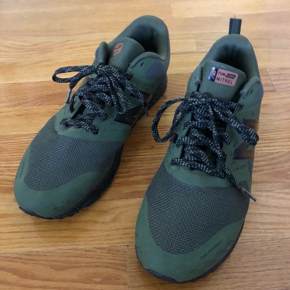 New Balance All Terrain Men's Olive Athletic FuelCore Shoes